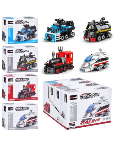 Конструктор «Залізничний транспорт» від 98 деталей, в асортименті, у коробці 21х18х13 см