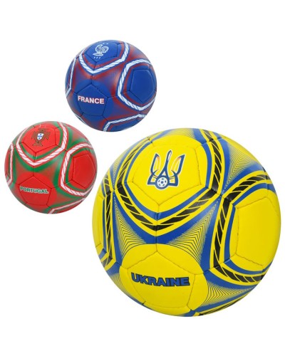 М'яч футбольний №5 PU 400 г в асортименті, у пакеті