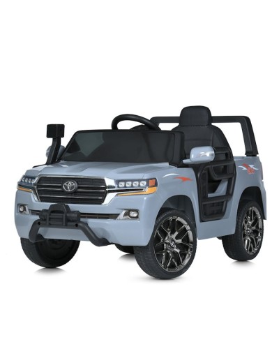 Машина «Toyota» 109 см р/к 2,4G на акумуляторі 12V7AH 2мотори 40W, з музикою та світлом, колеса EVA, шкіряне сидіння, сірий