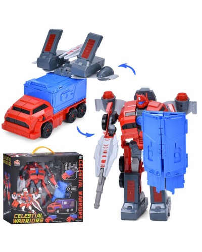 Трансформер «Робот+транспорт» 27 см, у коробці 38х36х15 см