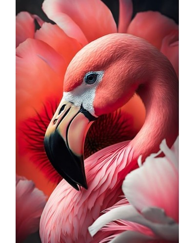 Набір з алмазною мозаїкою «Рожевий витвір природи» 40х50 см, ТМ Strateg