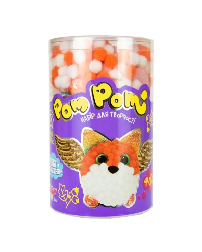 Набір для творчості «Pom pom. Фоксі», у колбі 16х10 см, ТМ Strateg