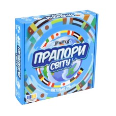 Гра настільна «Прапори світу» навчальна, у коробці 25х25х5 см, ТМ Strateg