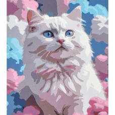 Картина за номерами «Кіт із небесними очима» 40х50 см, ТМ Strateg