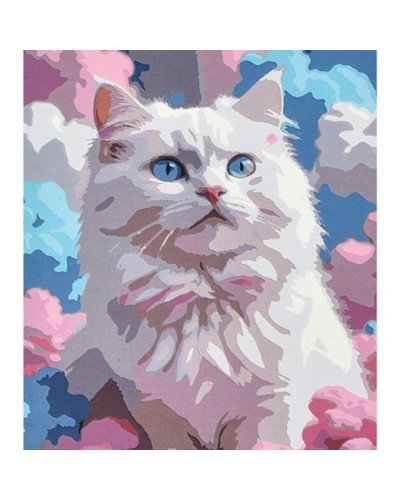 Картина за номерами «Кіт із небесними очима» 40х50 см, ТМ Strateg
