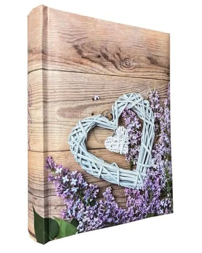 Фотоальбом «LILAC HEART» на 200 фото 10х15 см, ламінований картон, паперові аркуші, 22х22 см