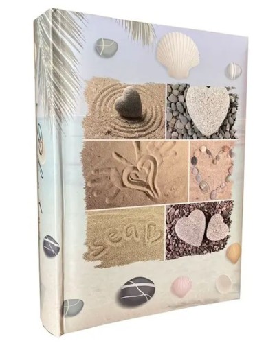 Фотоальбом «SEA COLLAGE» на 200 фото 10х15 см, ламінований картон, паперові аркуші, 22х22 см