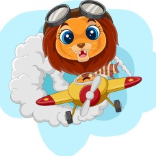 Картина за номерами «Лев на висоті» 20х20 см, ТМ Strateg