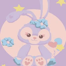 Картина за номерами «Миле зайченя» 20х20 см, ТМ Strateg