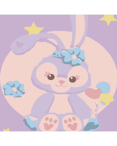 Картина за номерами «Миле зайченя» 20х20 см, ТМ Strateg