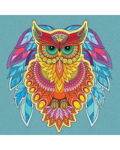 Картина за номерами «Сова» 30х30 см, ТМ Strateg