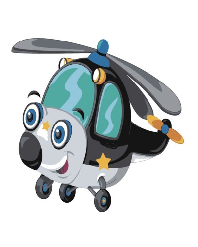 Картина за номерами «Вертоліт» 30х30 см, ТМ Strateg