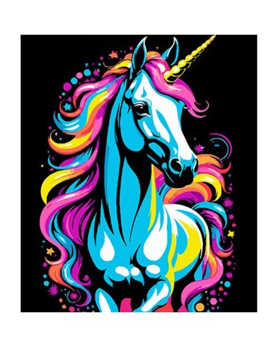 Картина за номерами «Казковий єдиноріг» 30х40 см, ТМ Strateg