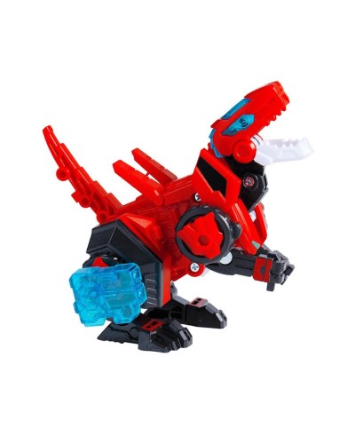 Динозавр-трансформер «Раптор-бот » з боксом для зберігання червоний у коробці 8x10x16 см, ТМ Dinoster