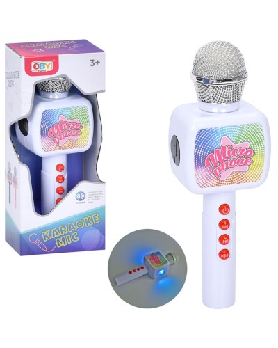 Мікрофон 26 см зі світлом та USB, на батарейці, у коробці 11х27х8 см