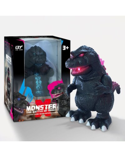 Музичний монстр 21 см зі світлом, танцює, на батарейці, у коробці 17,5х23х17,5 см