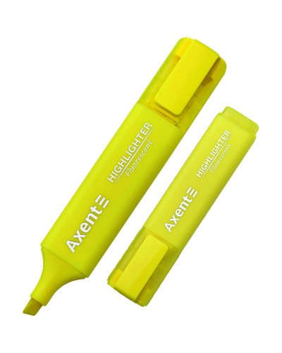 Маркер «Highlighter» клиноподібний 1-5 мм жовтий, ТМ Axent