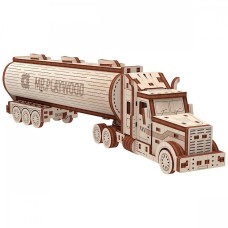 Дерев'яний 3D-конструктор «Бензовоз» на 106 деталей у коробці 24х18х3 см, ТМ Умняшка