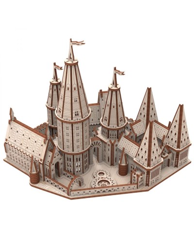 Дерев'яний 3D-конструктор «Таємничий замок» на 223 деталі у коробці 36х18х3 см, ТМ Умняшка