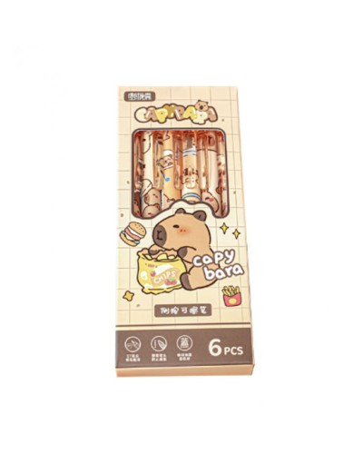 Ручка «Capybara» пиши-стирай автоматична синя 0,5 мм, в асортименті, у боксі, ТМ J.Otten