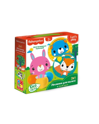 Набір для творчості «Fisher Price. Лісові друзі» ліплення з екотіста, у коробці 21,5х6х21,5 см, ТМ Vlady Toys