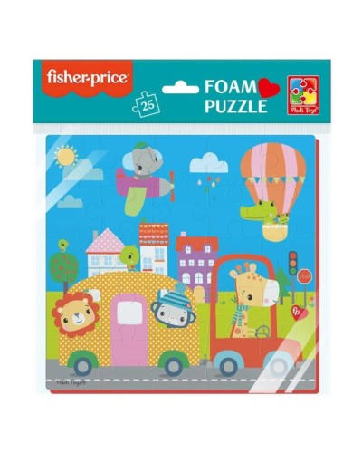 М'які пазли «Місто» на 25 елементів, у пакеті 24х29 см, ТМ Vlady Toys