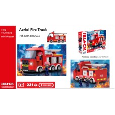 Конструктор «FIRE» на 221 деталь з 2 фігурками, у коробці 32х5х21,5 см, IBLOCK JUNIOR