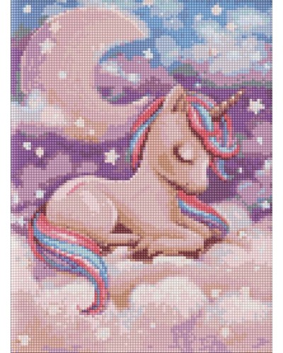 Набір з алмазною мозаїкою «Чарівний сон» з АВ стразами 30х40 см, ТМ Ідейка