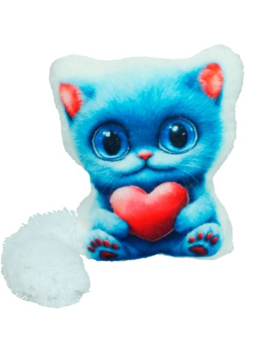 М`яка іграшка «Котик із серцем 2» 25х21 см, ПП Копиця
