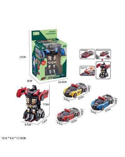 Трансформер-машинка 11,5 см, в асортименті, у коробці 10,5х9х17 см