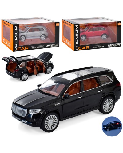 Джип (12pcs) Автосвіт, 1:22, Метал, Iner, 22 см, ZV, SV, 3 Kolorori, Bat (таблиця), в Кор-Тзі, 29-14.5-15 см