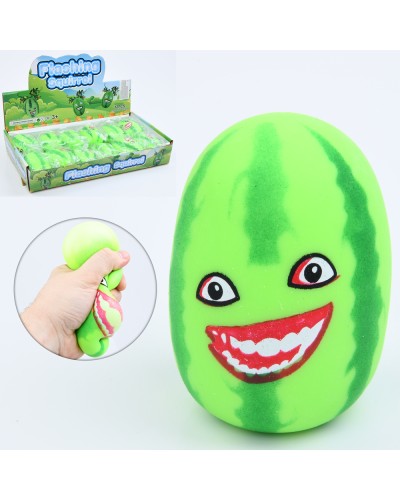 Антистрес «Кавун» 9 см з борошняним наповнювачем, в асортименті, у пакеті, по 12 шт у дисплеї 36х6х20,5 см