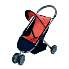 Візочок для ляльки 63х39х60 см металевий прогулянковий з кошиком, у коробці 33х44х8 см