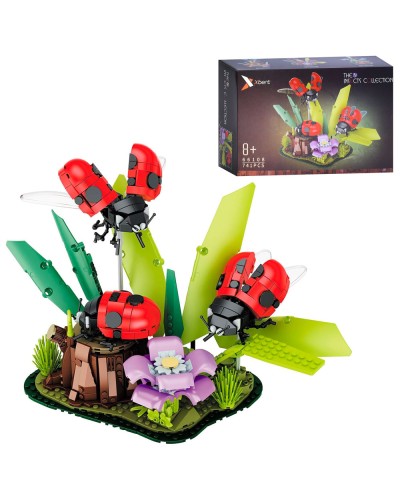 Конструктор «Квіті з сонечками» на 741 деталь, у коробці 30х20х9 см