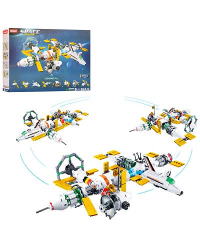 Конструктор «Космічна станція» на 512 деталей, у коробці 47,5х33х7 см, Sluban