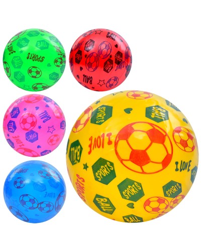 М'яч дитячий 9 дюймів з ПВХ вагою 57-63 г, в асортименті, у пакеті