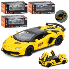 Машина Автосвіт, 1:24, метал, інерц, 21,5 см, звук, світло, двері/капот/багажник, колеса гумові, 4 кол, 26- 10,5- 14 см