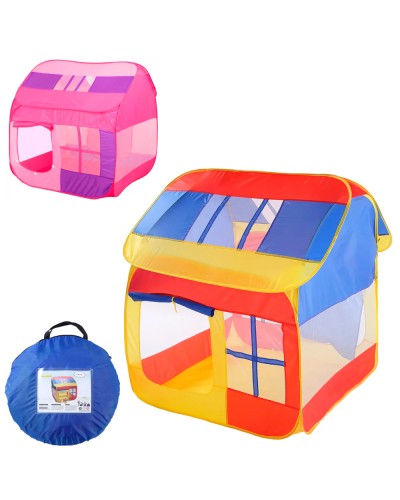 Намет будиночок, 105-105-B118см, вхід 2шт. на завязках, 4 вікна, 44-44-4cm