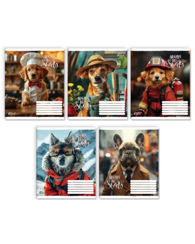 Зошит на 18 аркушів у лінію «Будь завжди милим», №3520, ТМ Gold Brisk