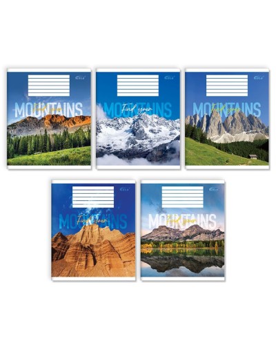 Зошит на 48 аркушів у лінію «Знайди свої гори», №3536, ТМ Gold Brisk