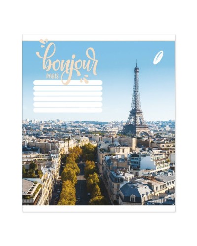 Зошит на 48 аркушів у клітинку «Мікс місто» №1011, Пір'їнка