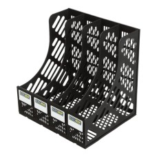 Лоток для паперів вертикальний 4 в 1 чорний, ТМ Buromax