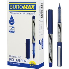 Ручка роллер 0.7 мм синя, ТМ Buromax