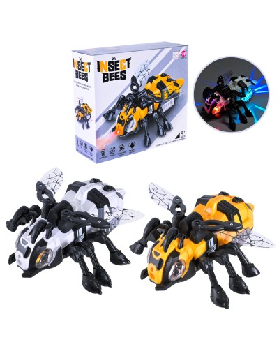 Бджілка музична 21х18,5х9,5 см зі світлом, розмовляє, на батарейці, в асортименті, у коробці 21,8х19,8х8,1 см