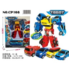 Трансформер «Tobot» з 4 машинок , у коробці 36х11х28 см
