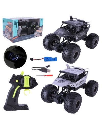 Машина 26 см р/к на акумуляторі зі світлом, в асортименті, у коробці 29х18,5х15,5 см