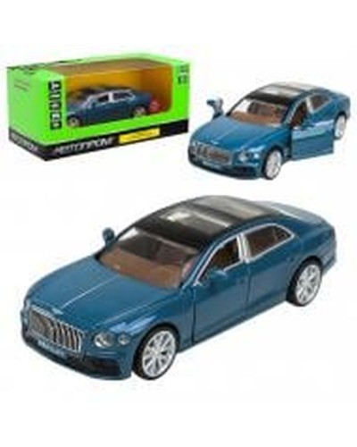 Машина «Bentley Flying Spur Hybrid» 14 см металева зі світлом та дверима що відкриваються, на батарейці, у коробці 18х9х8 см, АВТОПРОМ