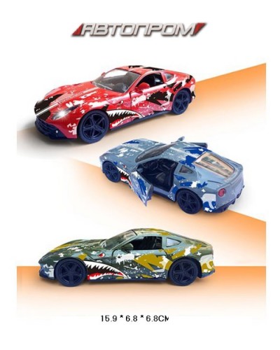 Машина «Sport Car» 12 см металева з дверима що відкриваються, в асортименті, у коробці 16х7х7 см, АВТОПРОМ