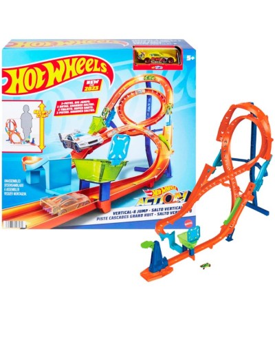 Ігровий набір «Вертикальна вісімка» з машинкою, у коробці 36х11х24 см, Hot Wheels