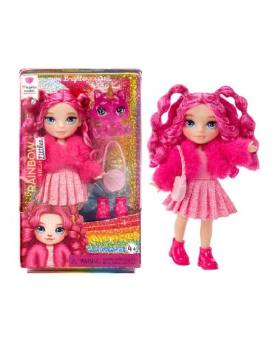 Ігровий набір з лялькою RAINBOW HIGH серії «Littles. Магента»: лялька 15 см з аксесуарами та улюбленцем, у коробці 12х19х5 см